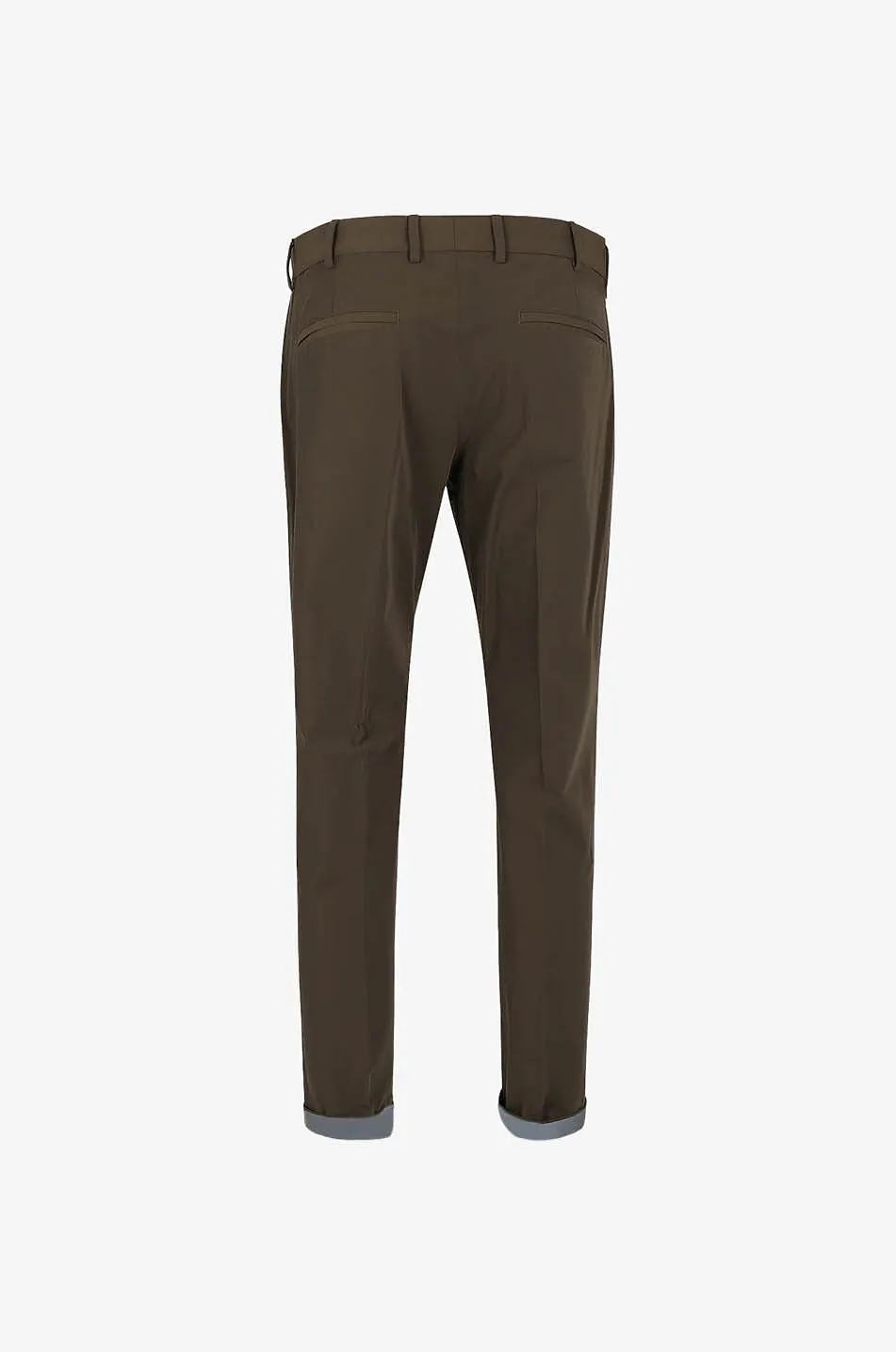 Pantalon chino slim en coton mélangé