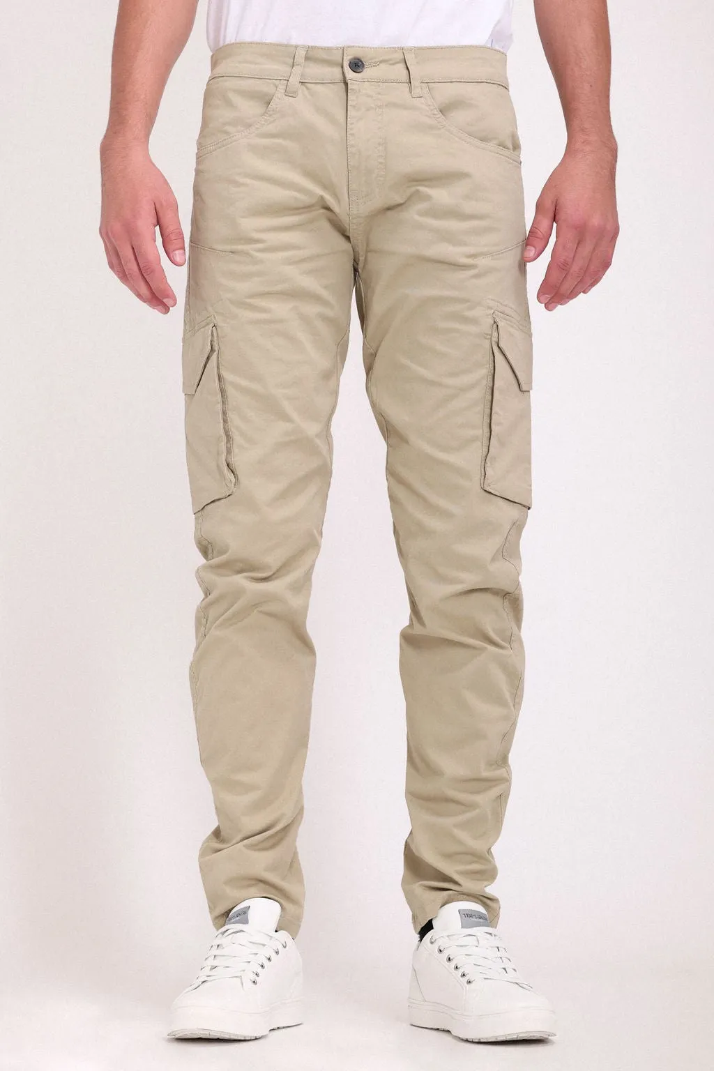 Pantalon coupe cargo P-CROSS CARGO BEIGE STONE