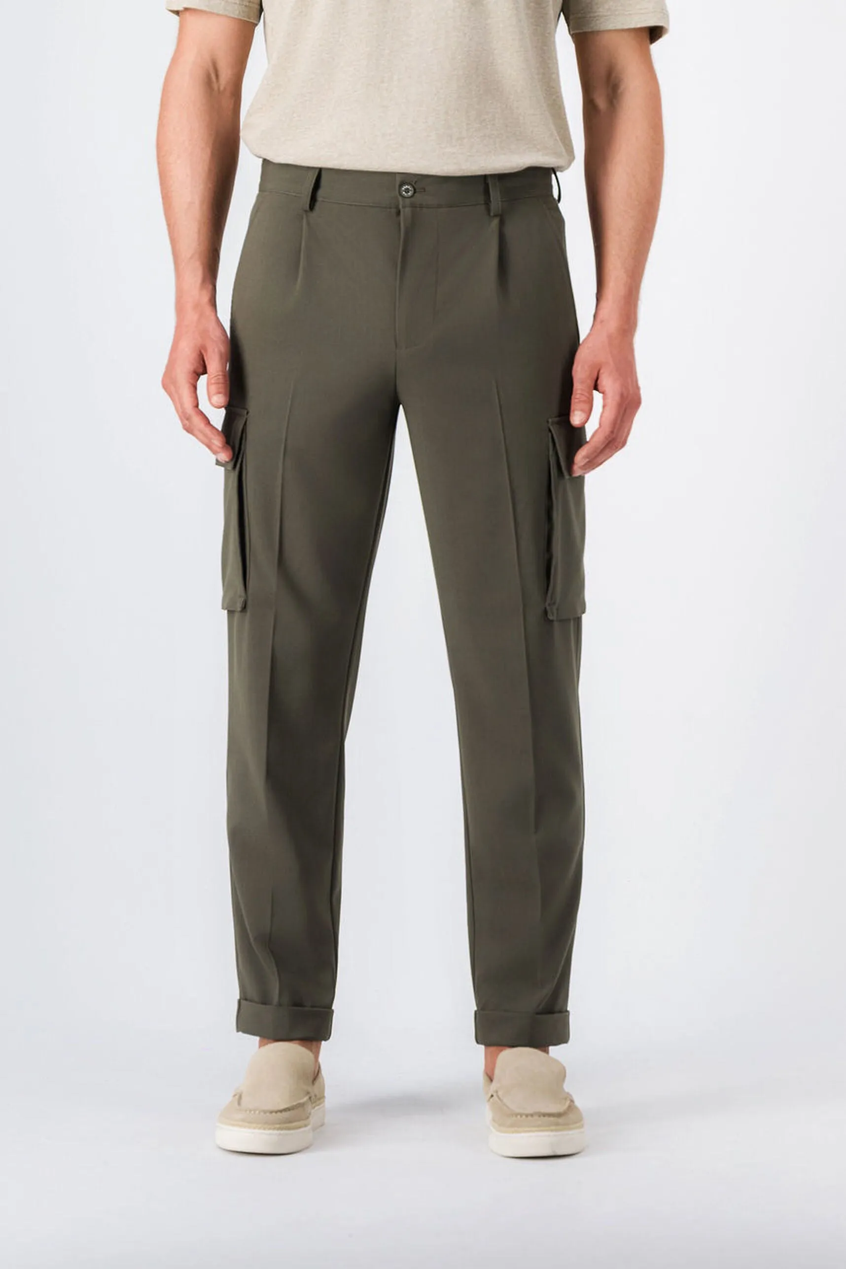 Pantalon coupe cargo WOODY CARGO TURBULENCE KAKI