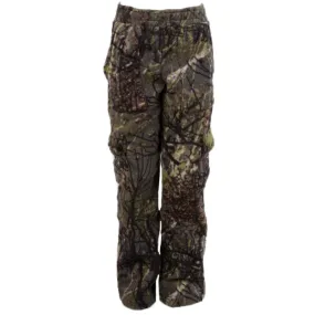 Pantalon de chasse cargo tissu polaire Enfant