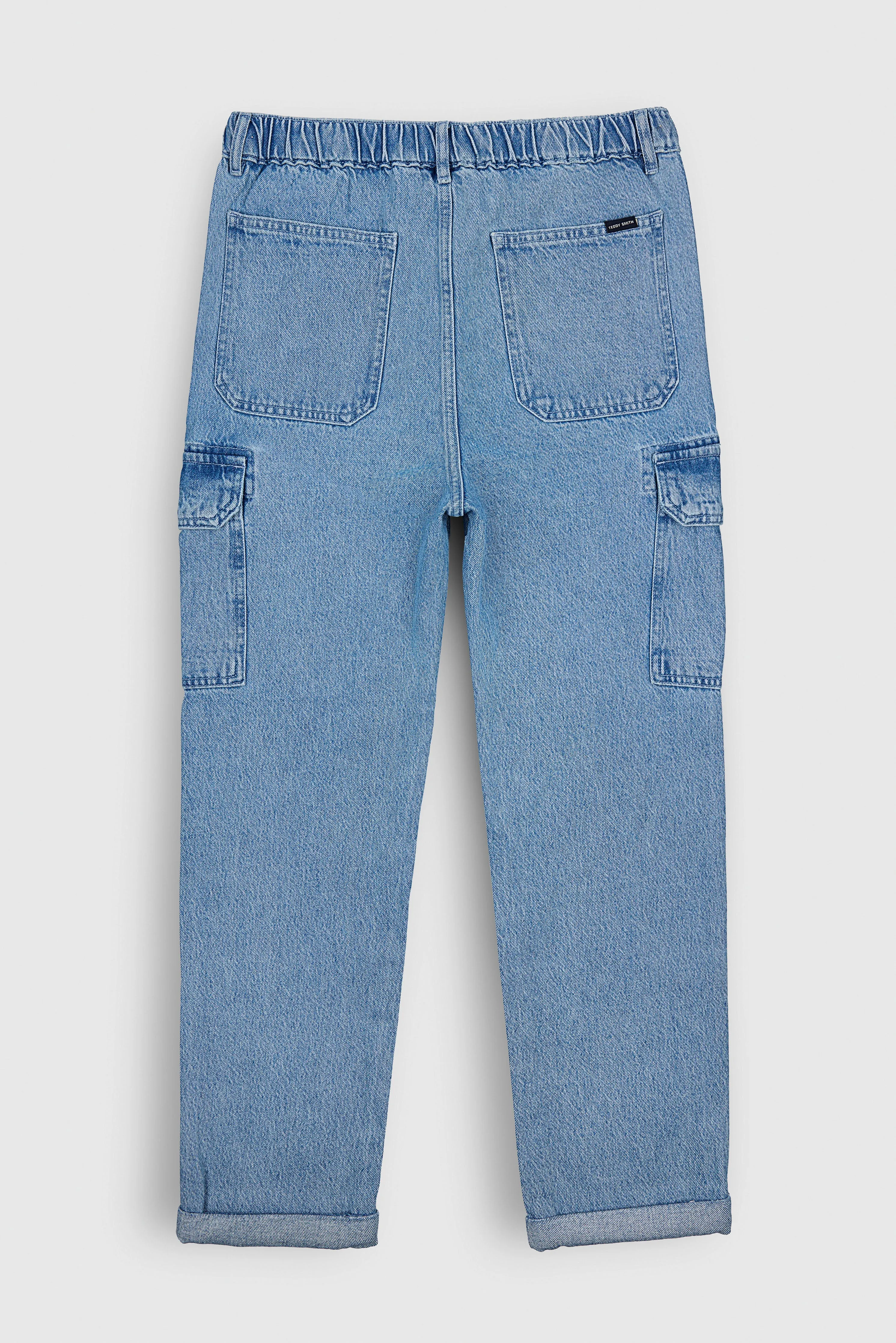 Pantalon P-YORK CARGO FRIPP/INDIGO CLAIR