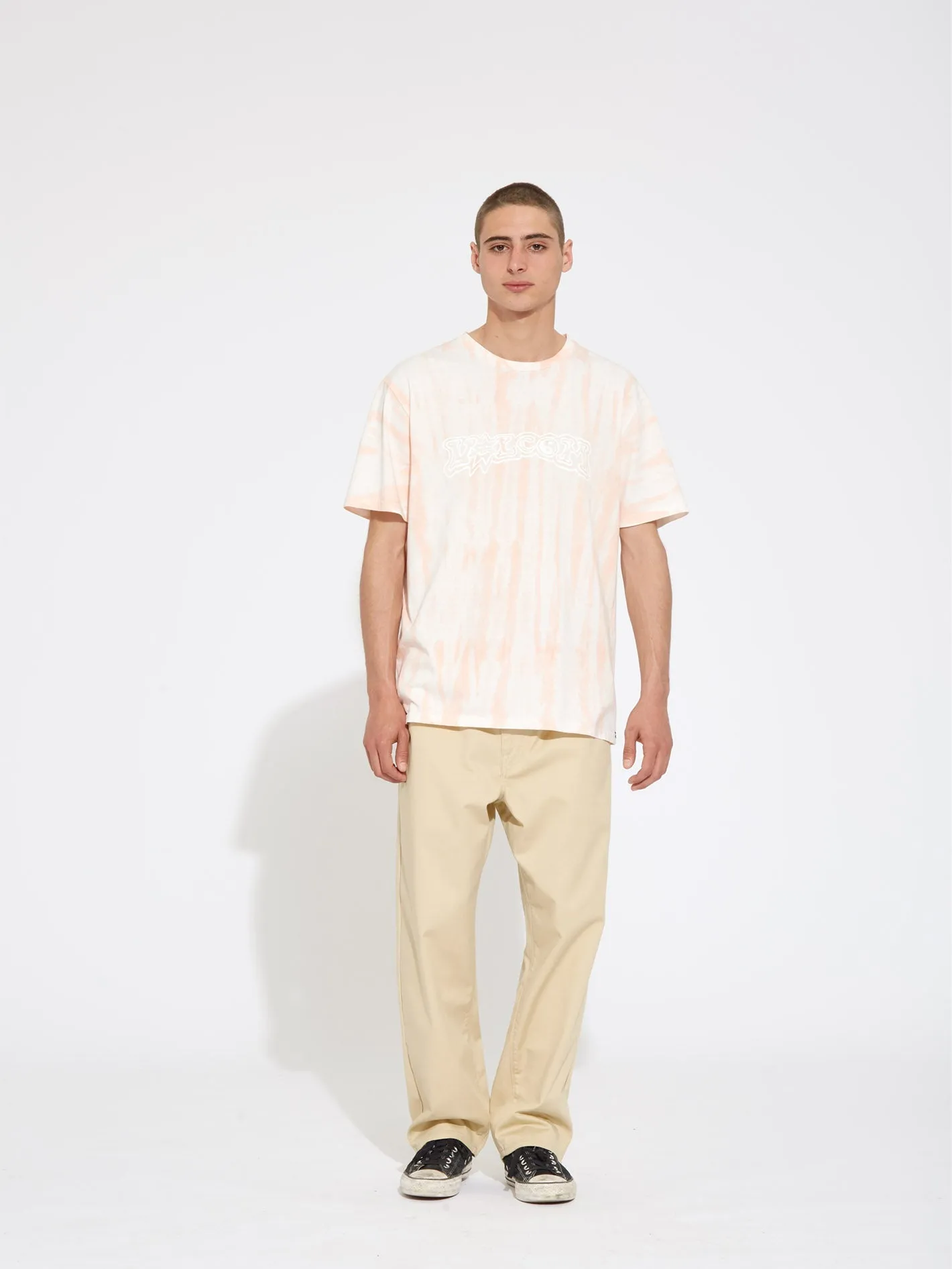 Pantalon Pleated Chino - ALMOND