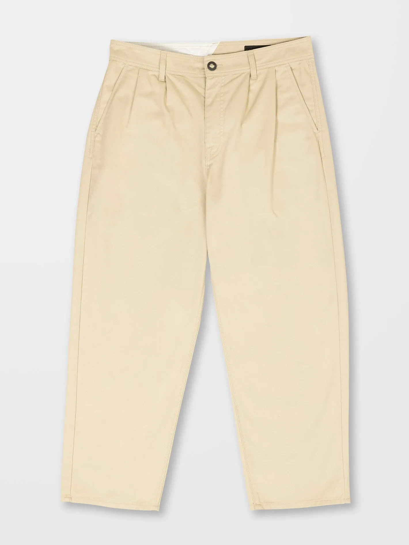 Pantalon Pleated Chino - ALMOND