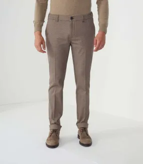 Pantalon slim chino taille élastique beige Magma