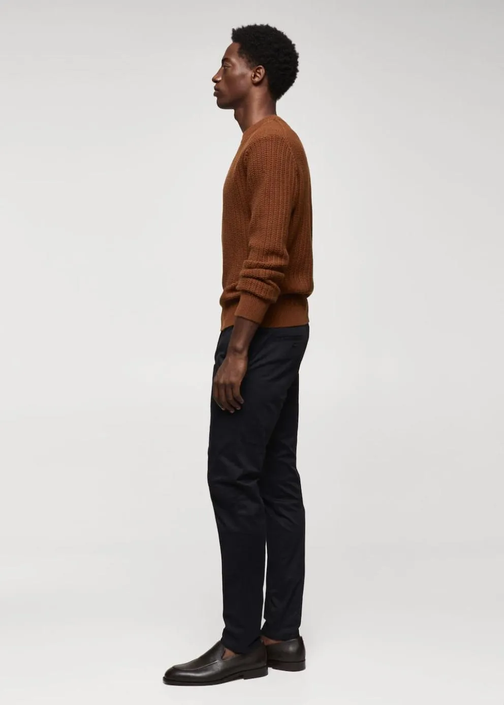 Pantalons | Homme MANGO Pantalon Skinny Chino Coton Bleu Nuit