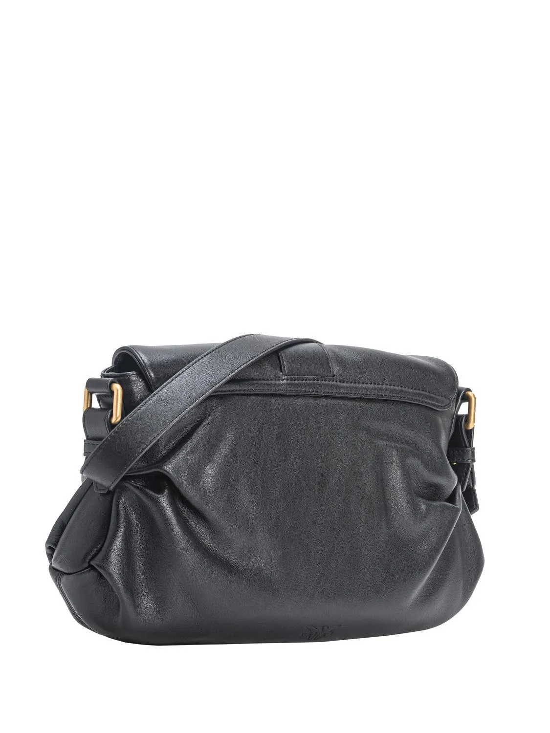 Pinko Jolene Sac Bandoulière En Cuir Noir Limousine-Chocolat Or - Achetez À Prix Outlet!