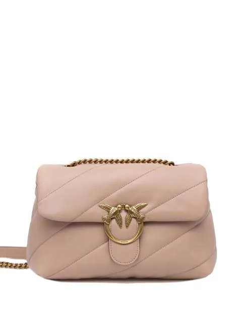 Pinko Mini Love Bag Sac En Nappa Poudre-Or Antique - Achetez À Prix Outlet!