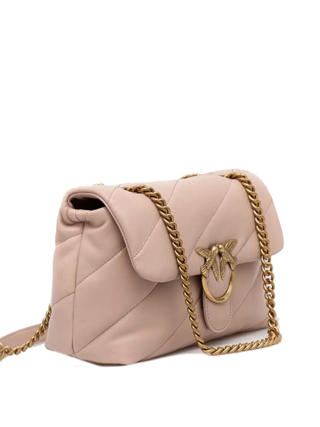 Pinko Mini Love Bag Sac En Nappa Poudre-Or Antique - Achetez À Prix Outlet!