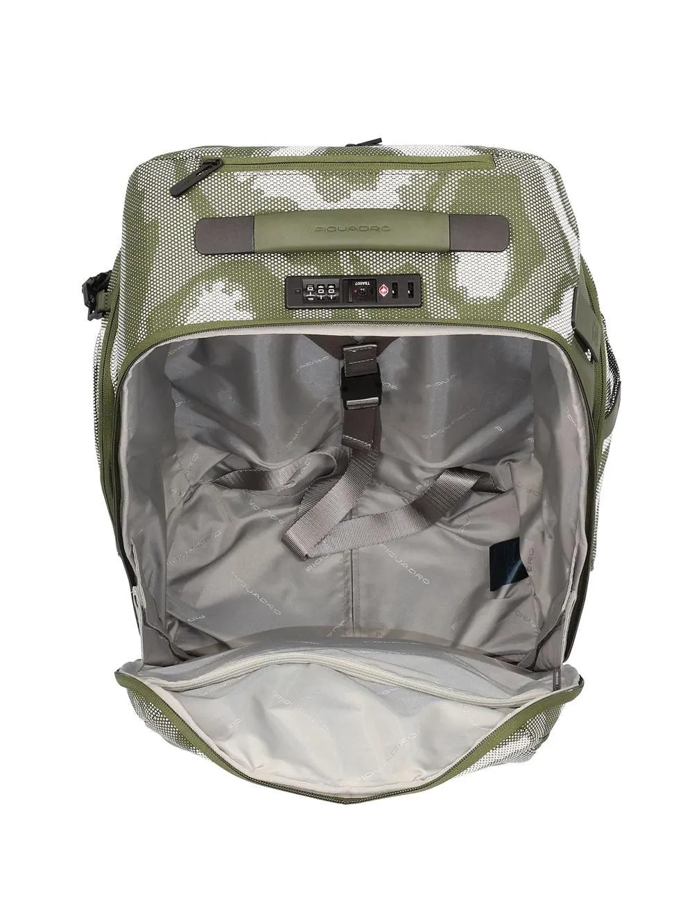 Piquadro Brief 2 Chariot Cabine Avec Portabilité Sac À Dos Vert - Achetez À Prix Outlet!