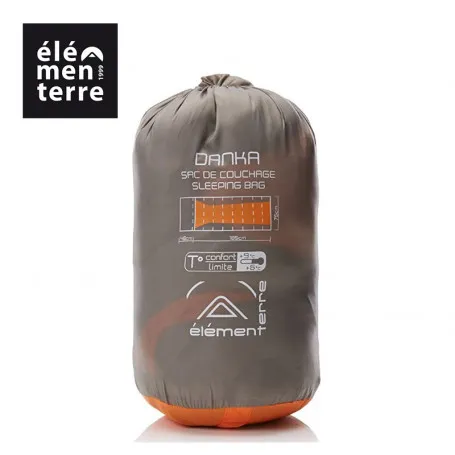 Sac de couchage ELEMENTERRE Danka Gris/Orange Unisexe