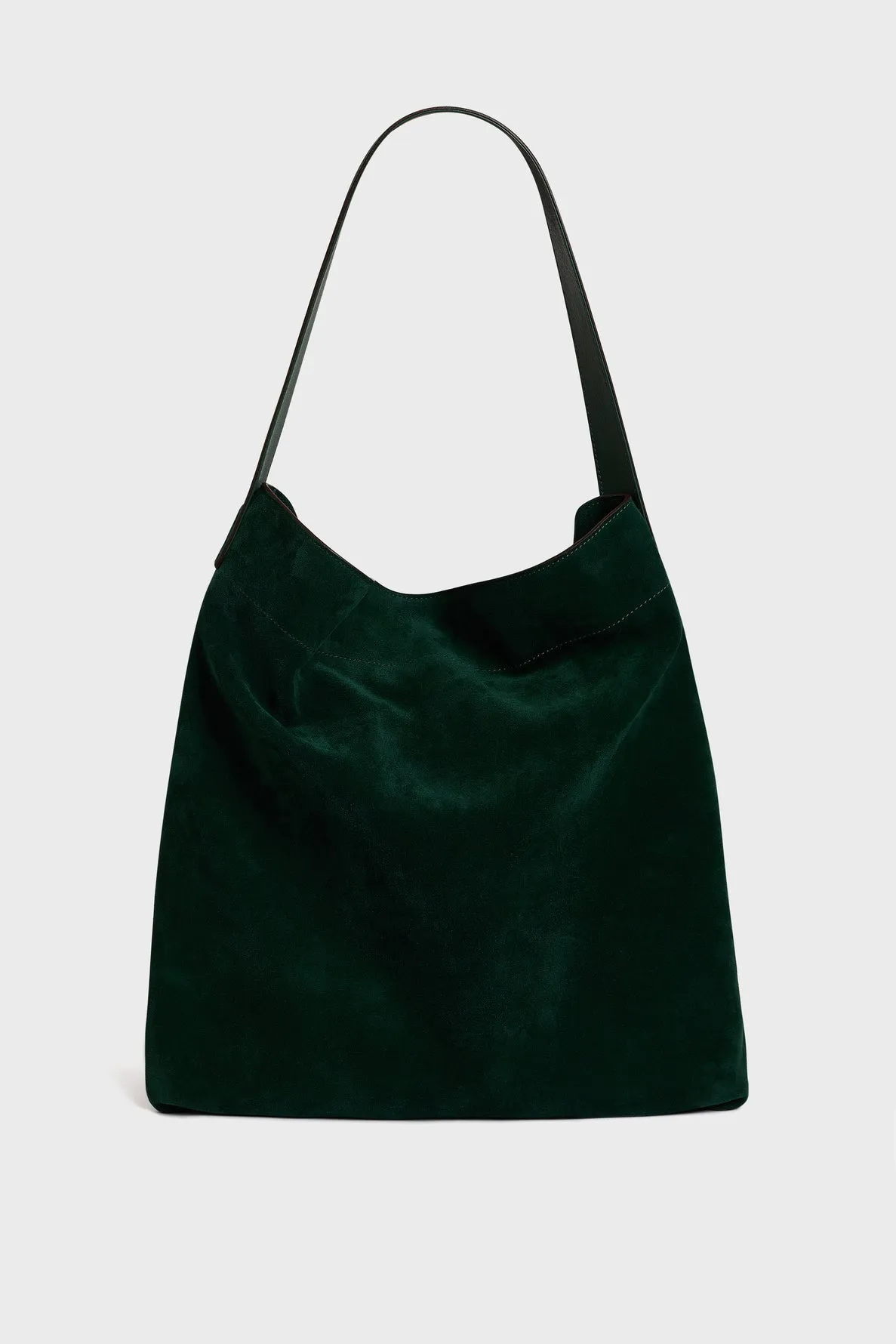 Sac Hobo en cuir velours - LADY