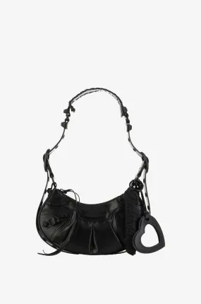 Sac porté épaule effet latex Le Cagole XS