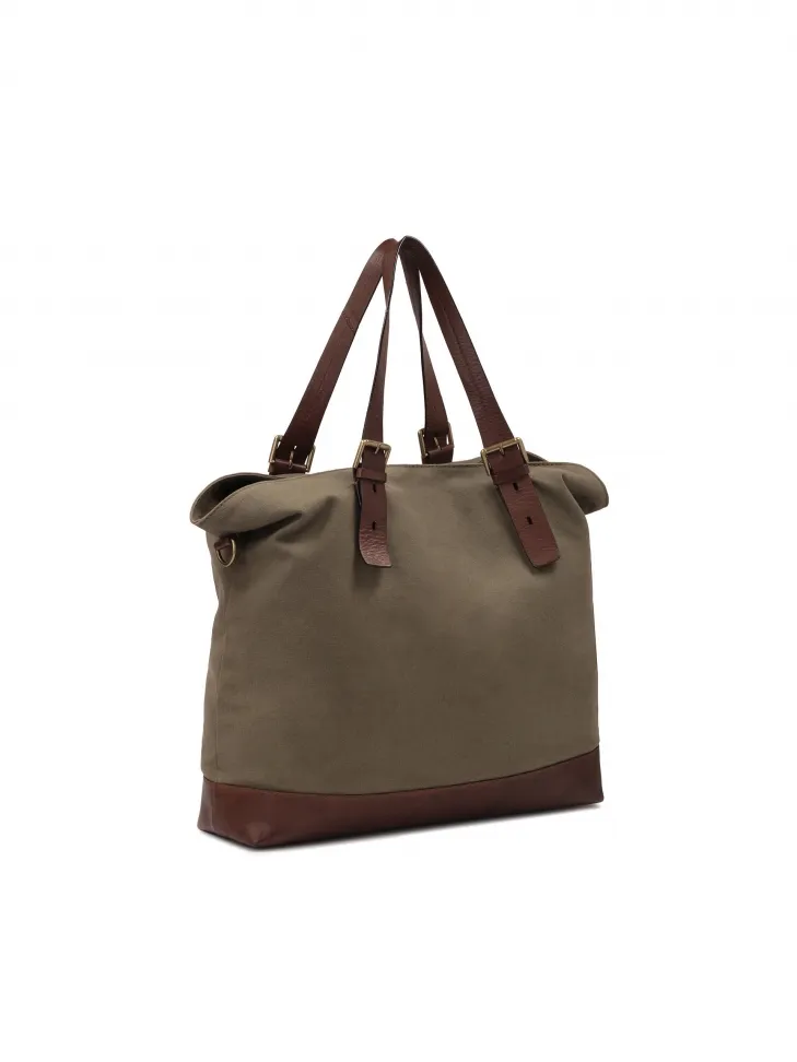 Sac pratique en tissu pour hommes de couleur taupe