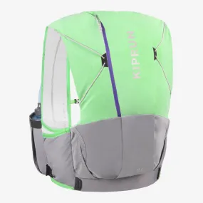 Sac trail running 8l femme vert menthe - vendu avec 2 flasques 500ml