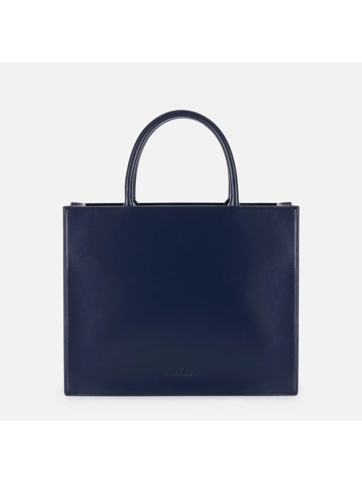 Sac à main femme Elisabetta Franchi moyen bleu avec logo BS05A46E2 B75