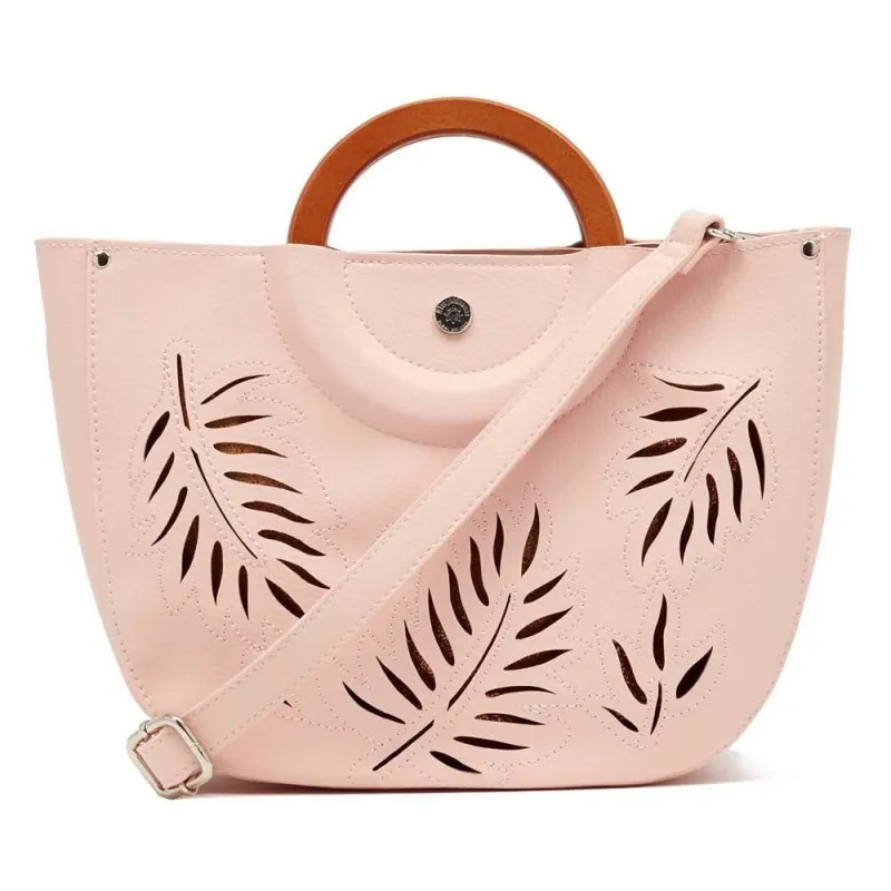 Sac à main LES TROPEZIENNES "Phuket" rose | Planetebag.com