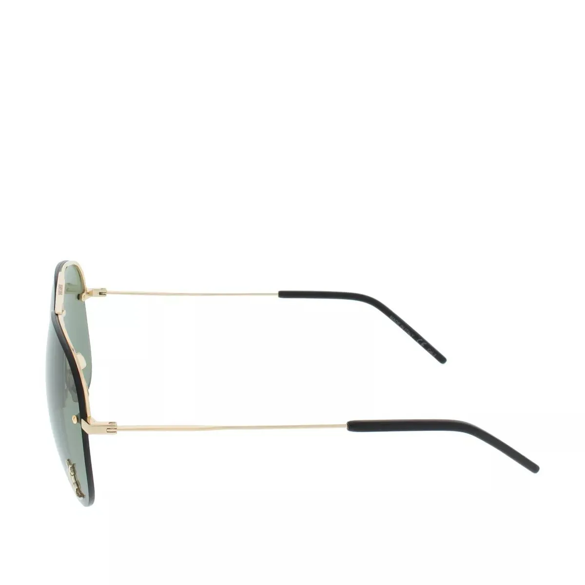 Saint Laurent Classic 11M Sunglasses Gold Bottle Green 59 13 140 003 | Lunettes de soleil