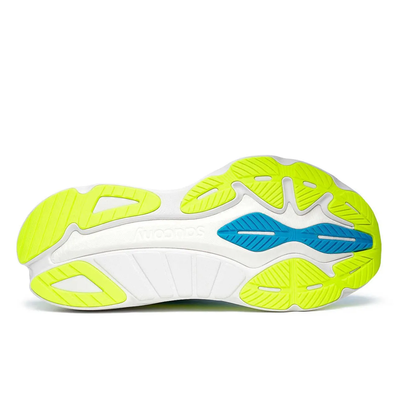 SAUCONY HURRICANE 24 VIZIBLUE ET CITRON Chaussures running saucony