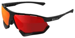 Scicon Sports Aerocomfort SCN PP Regular Lunettes De Soleil De Performance Sportive (Scnpp Multimorror Rouge/Luminosité Noire)