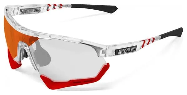 Scicon Sports Aerotech Regular Photochromic Lunettes De Soleil De Performance Sportive (Miroir Rouge Photochromique Scnxt/Brille