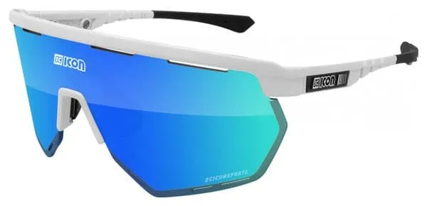 Scicon Sports Aerowing Lunettes De Soleil De Performance Sportive (Multimirror Bleu Scnpp/Luminosité Blanche)