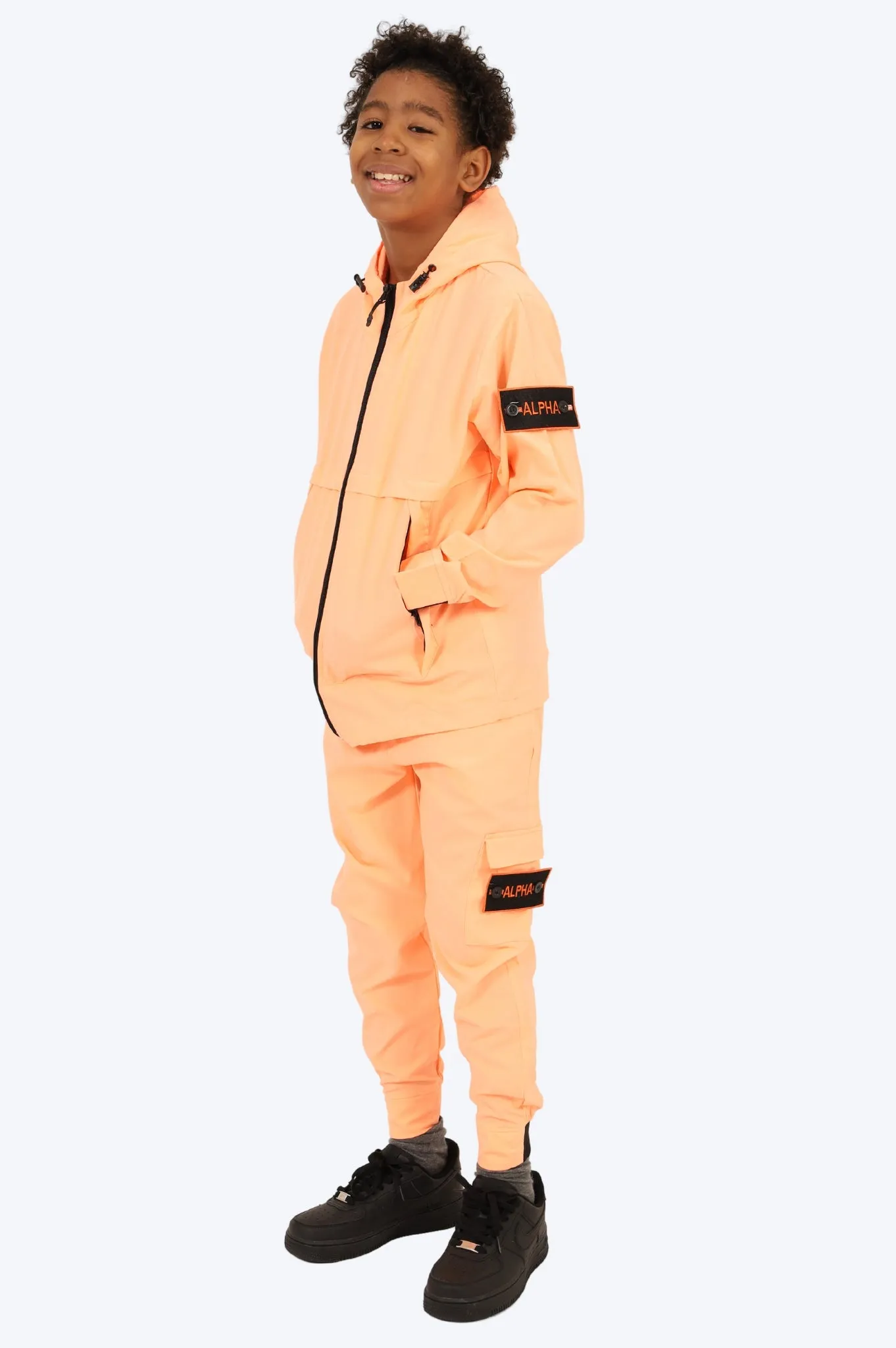 SURVTEMENT ALPHA ENFANT VESTE ET PANTALON - ORANGE