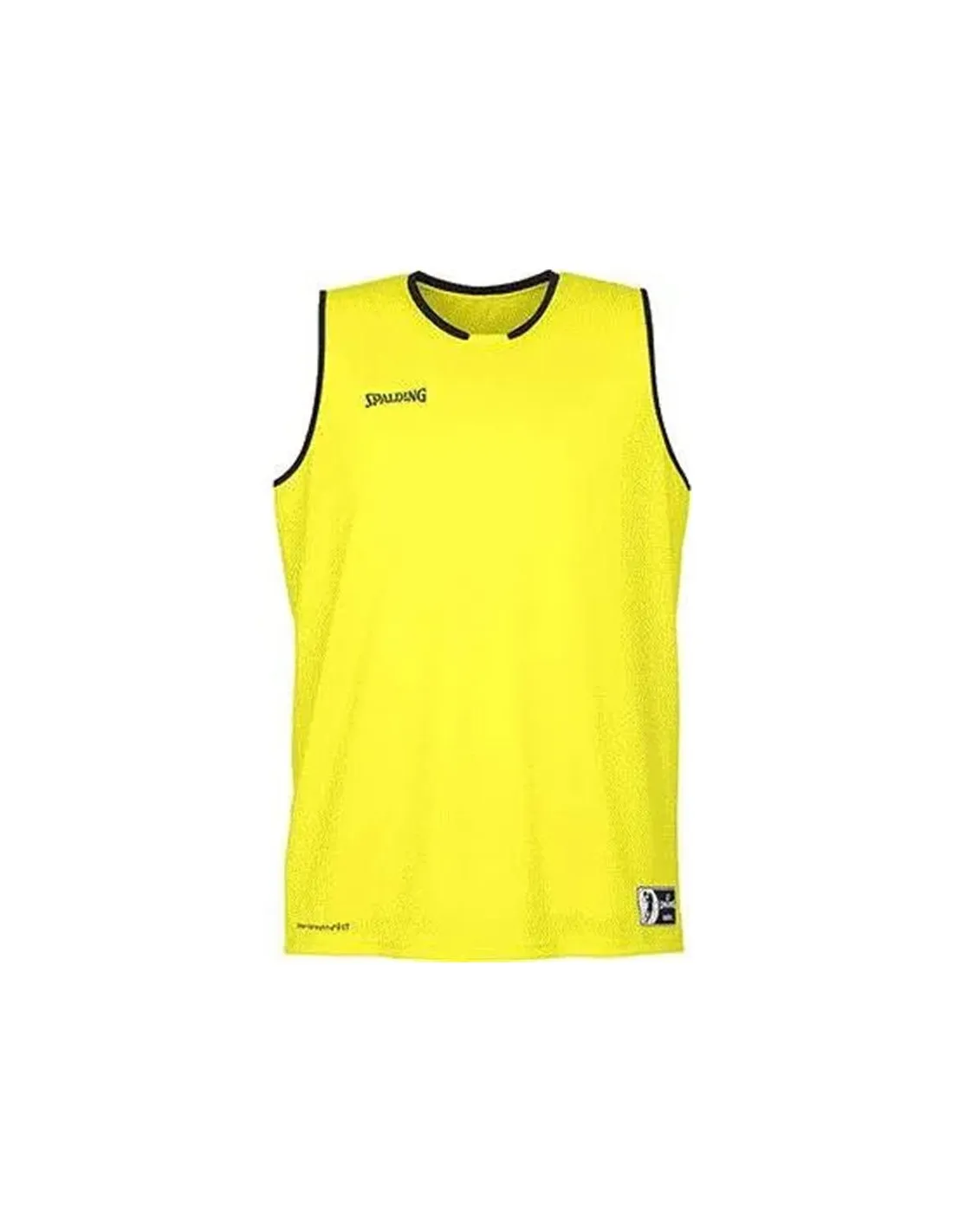 T-shirt Basket-ball Spalding Homme de Move Yellow/Black Lime