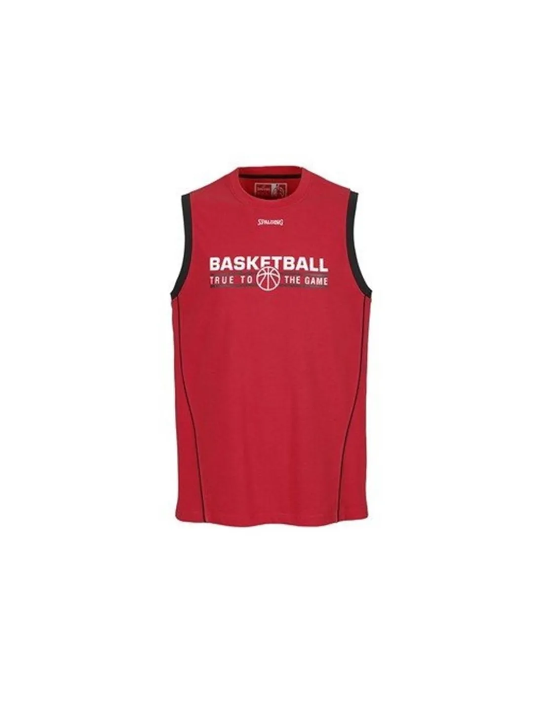 T-shirt Basket-ball Spalding Homme de Team Red/Black