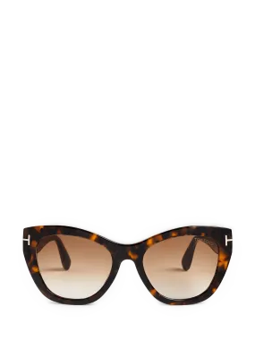 TOM FORD  Lunettes de soleil oversize Cara - Marron