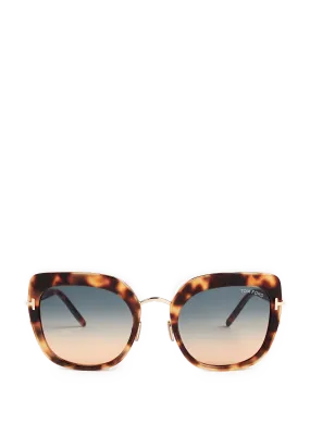 TOM FORD  Lunettes de soleil Virginia - Marron