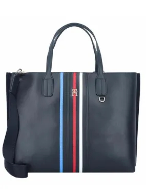 Tommy Hilfiger Iconic Tommy Sac À Main, Avec Bandoulière Bleu De L'espace - Achetez À Prix Outlet!