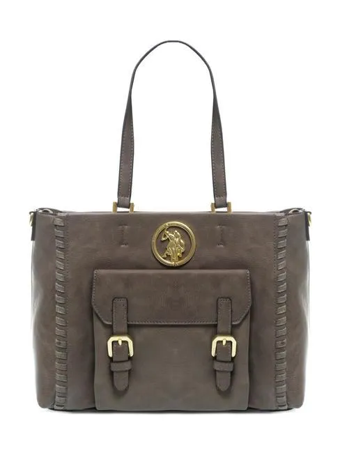 U.s. Polo Assn. Countryside Grand Sac Fourre-Tout Taupe - Achetez À Prix Outlet!