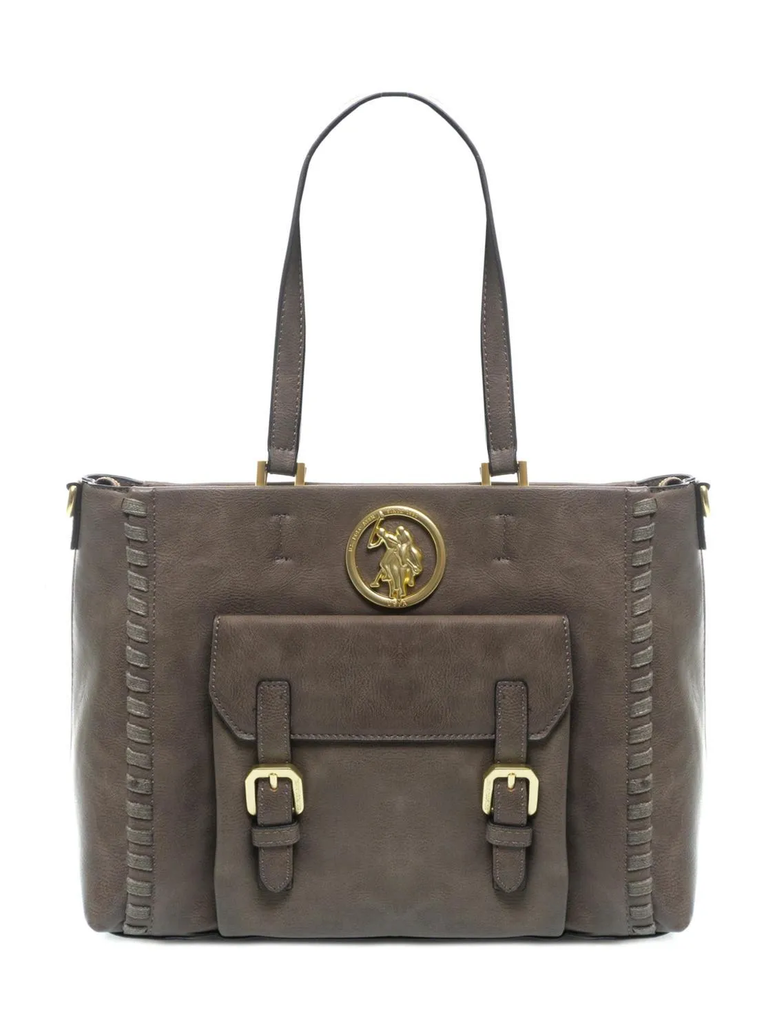 U.s. Polo Assn. Countryside Grand Sac Fourre-Tout Taupe - Achetez À Prix Outlet!