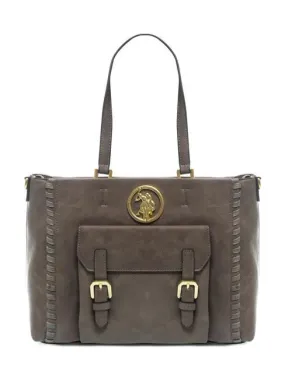 U.s. Polo Assn. Countryside Grand Sac Fourre-Tout Taupe - Achetez À Prix Outlet!