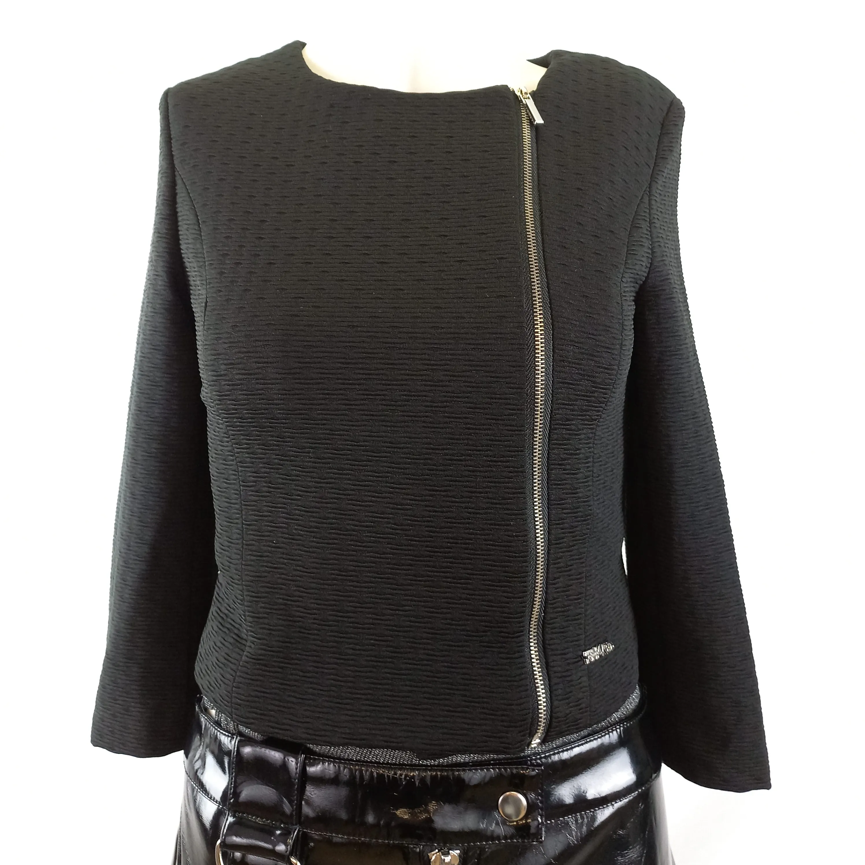 Veste courte style boléro, noire, manches 3/4 - Phard - T.XS