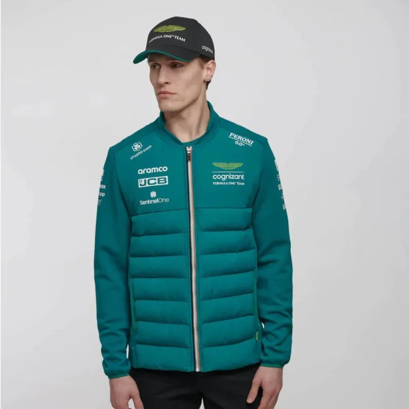 Veste hybride Aston Martin Cognizant F1 2023 Team pour hommes - Vert