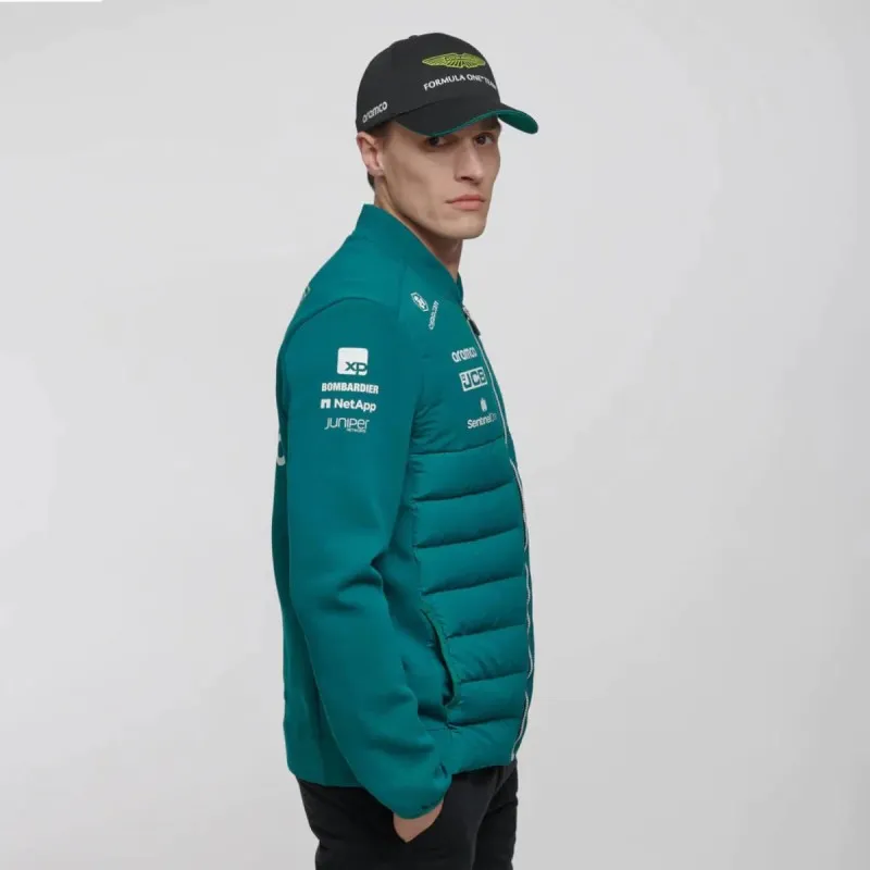 Veste hybride Aston Martin Cognizant F1 2023 Team pour hommes - Vert