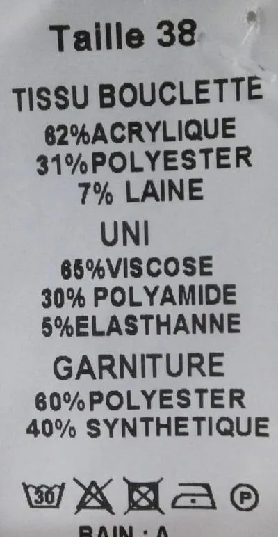 Veste manches longues-Christine Laure--Bleu foncé-38 - M-Féminin