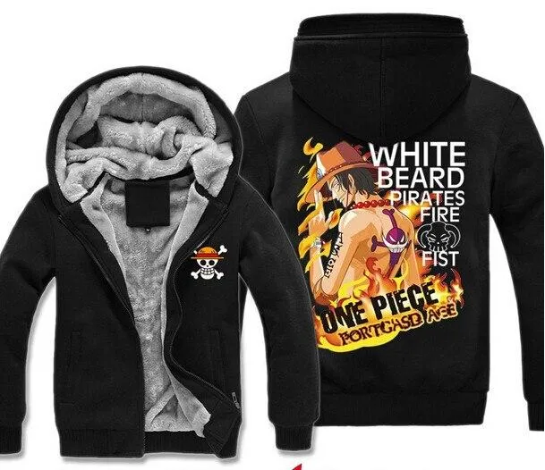 Veste Polaire One Piece  Ace Poings Ardents