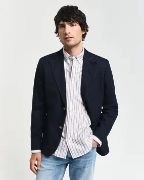 Veste slim fit en coton et laine Club Blazer