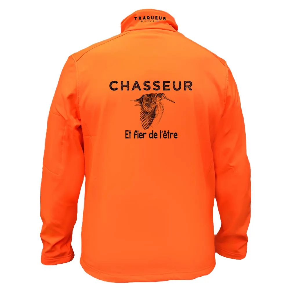 Veste softshell Bécasse Homme ou Femme avec/sans capuche – Chasseur et fier de l’être