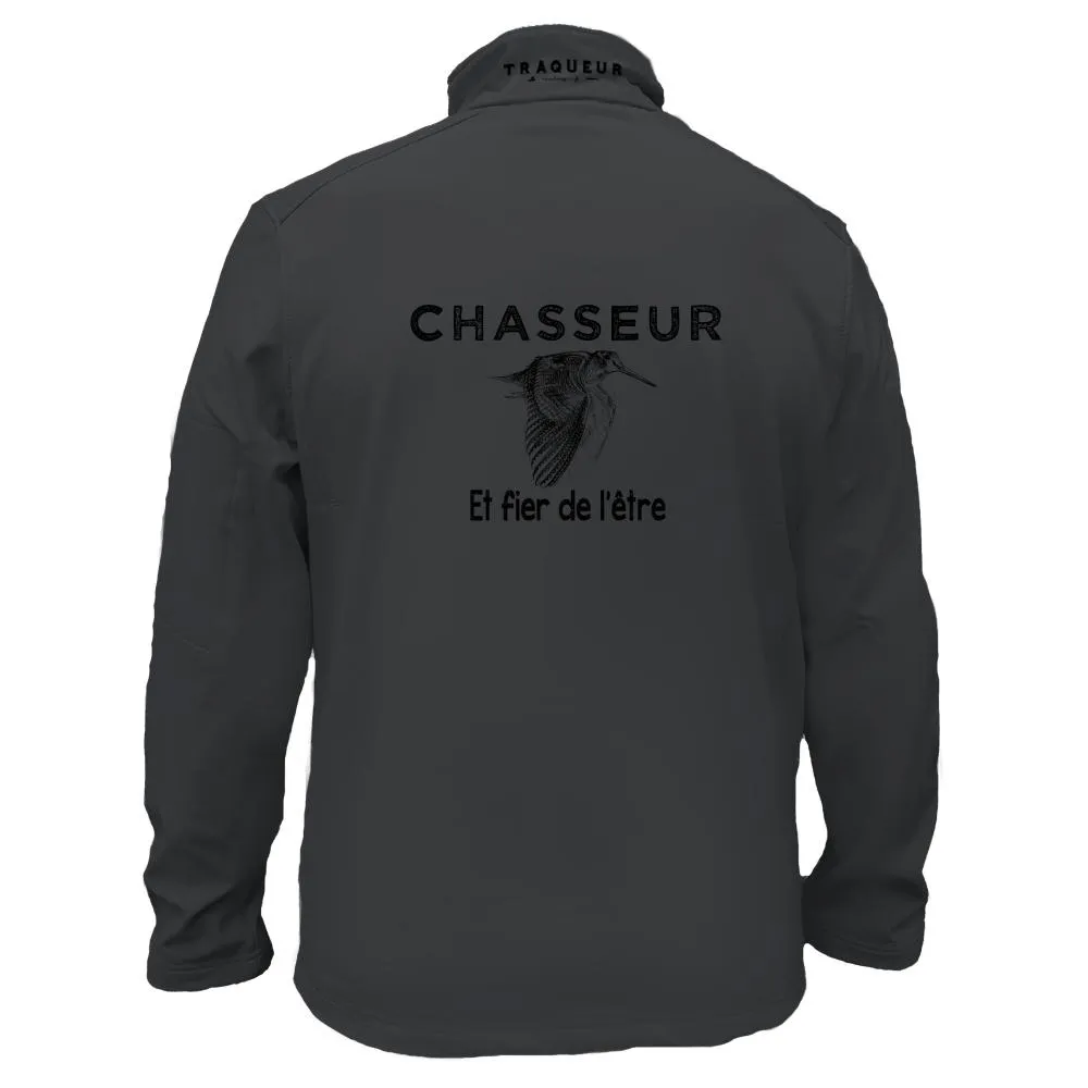 Veste softshell Bécasse Homme ou Femme avec/sans capuche – Chasseur et fier de l’être